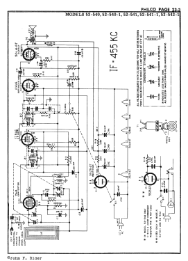 52-541-I Code 121; Philco, Philadelphia (ID = 2891046) Radio