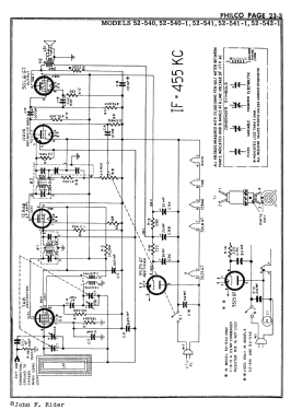 52-542-I Code 122; Philco, Philadelphia (ID = 2891072) Radio