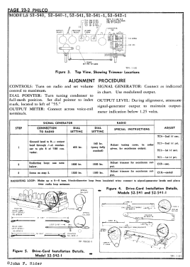 52-542-M Code 122; Philco, Philadelphia (ID = 2891068) Radio