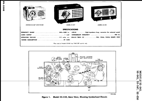 52-543 ; Philco, Philadelphia (ID = 213398) Radio