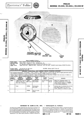 52-544-I ; Philco, Philadelphia (ID = 3037177) Radio