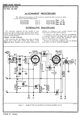 52-549 ; Philco, Philadelphia (ID = 2891812) Radio