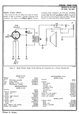 52-549 ; Philco, Philadelphia (ID = 2891814) Radio