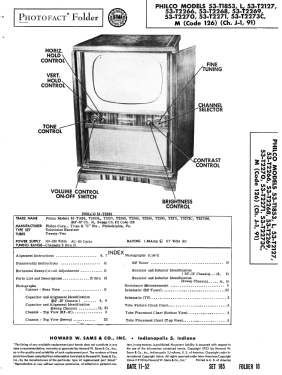 53-T1853 Ch= 1-J; Philco, Philadelphia (ID = 3106383) Television