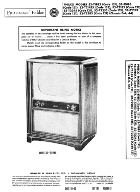 52-T1883 Ch= D-4, 44; Philco, Philadelphia (ID = 3095849) Television