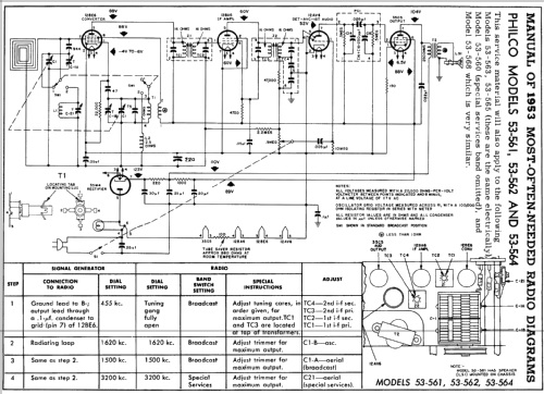 53-562 ; Philco, Philadelphia (ID = 164118) Radio