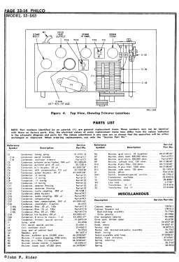 53-563 ; Philco, Philadelphia (ID = 2891393) Radio