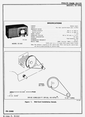 53-565 ; Philco, Philadelphia (ID = 2891875) Radio