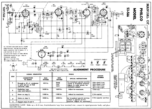 Transitone 53-566 ; Philco, Philadelphia (ID = 164116) Radio