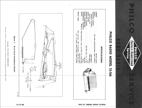 Transitone 53-566 ; Philco, Philadelphia (ID = 955881) Radio