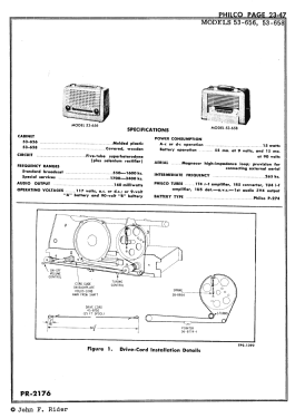 53-656 ; Philco, Philadelphia (ID = 2891384) Radio