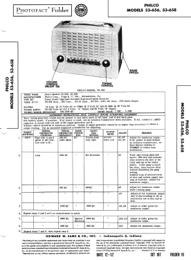 53-656 ; Philco, Philadelphia (ID = 3116461) Radio