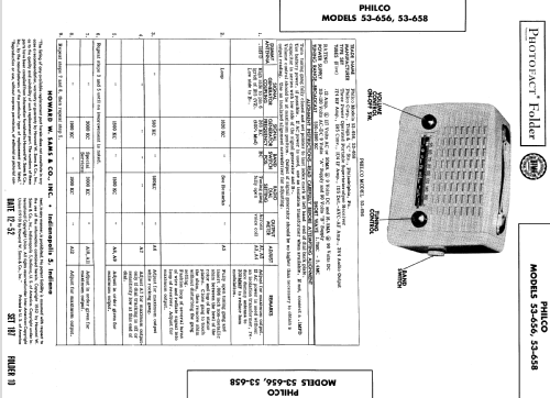 53-656 ; Philco, Philadelphia (ID = 524589) Radio