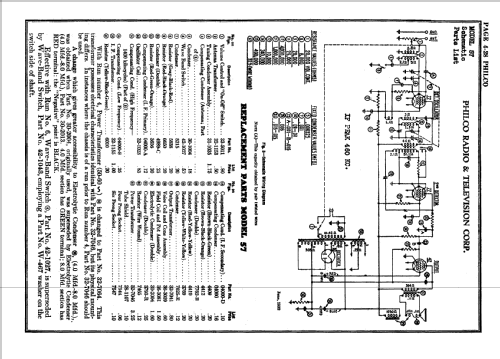 57C ; Philco, Philadelphia (ID = 94661) Radio