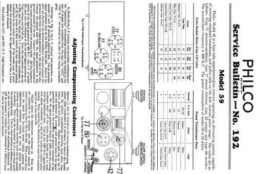 59S ; Philco, Philadelphia (ID = 536440) Radio