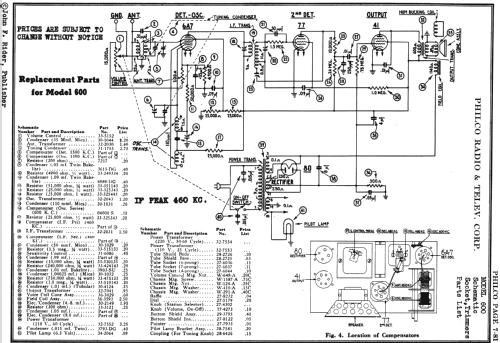 600C ; Philco, Philadelphia (ID = 535265) Radio