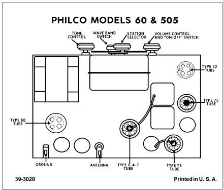 60F ; Philco, Philadelphia (ID = 3031393) Radio