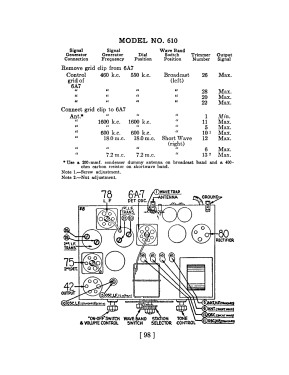 610 Code 121; Philco, Philadelphia (ID = 2840742) Radio