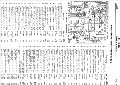 610F ; Philco, Philadelphia (ID = 529595) Radio