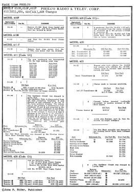 611J ; Philco, Philadelphia (ID = 2864420) Radio