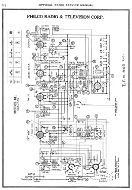 611J ; Philco, Philadelphia (ID = 2904448) Radio