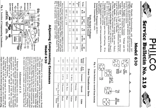 630CSX ; Philco, Philadelphia (ID = 534153) Radio