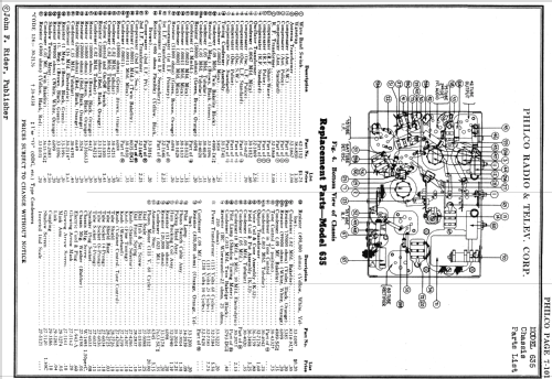 635B ; Philco, Philadelphia (ID = 534769) Radio