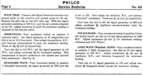 640B ; Philco, Philadelphia (ID = 534167) Radio