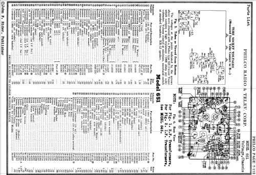 651B ; Philco, Philadelphia (ID = 535260) Radio