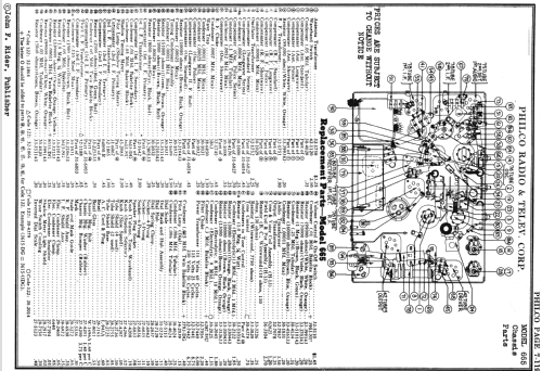 665L ; Philco, Philadelphia (ID = 536431) Radio