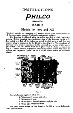 70 Baby Grand; Philco, Philadelphia (ID = 2808218) Radio