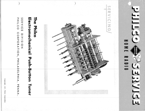 76-2150 Electromechanical Push-Button Tuner ; Philco, Philadelphia (ID = 1020814) mod-past25