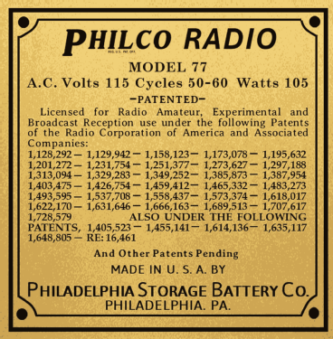 77 Console; Philco, Philadelphia (ID = 3031399) Radio