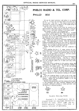 800 Code 122; Philco, Philadelphia (ID = 2898795) Car Radio