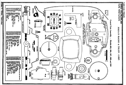 805 ; Philco, Philadelphia (ID = 1534535) Car Radio