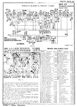 806 ; Philco, Philadelphia (ID = 2909622) Car Radio