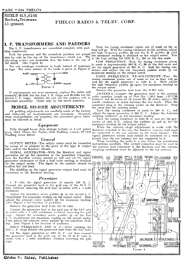 819 ; Philco, Philadelphia (ID = 2864332) Car Radio