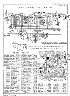 822P ; Philco, Philadelphia (ID = 2887647) Car Radio