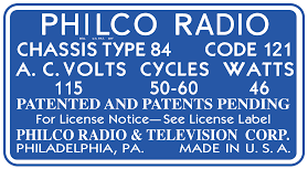 84B ; Philco, Philadelphia (ID = 3097145) Radio