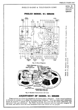 91-AX ; Philco, Philadelphia (ID = 2811385) Radio