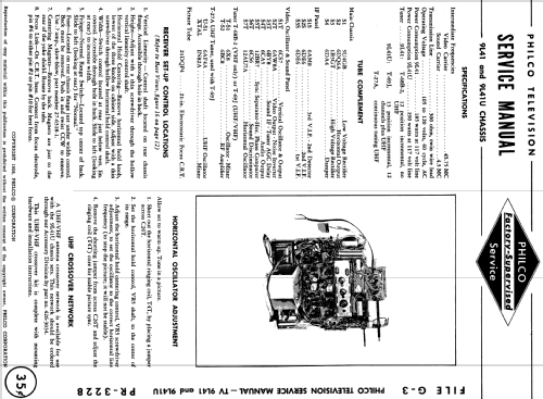 9L41U ; Philco, Philadelphia (ID = 1157917) Television