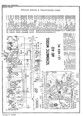 AR-40 ; Philco, Philadelphia (ID = 2878644) Autoradio