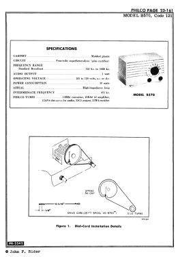 B570 Code 121; Philco, Philadelphia (ID = 2891962) Radio