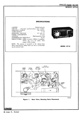 B-710 Code 121; Philco, Philadelphia (ID = 2891964) Radio