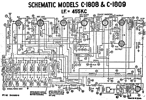 C-1809 ; Philco, Philadelphia (ID = 2519505) Car Radio