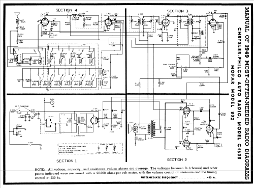 C-4608 Chrysler; Philco, Philadelphia (ID = 98987) Car Radio