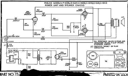 C-5109 ; Philco, Philadelphia (ID = 2518771) Car Radio