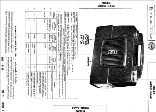 C-663 Code 121; Philco, Philadelphia (ID = 523393) Radio