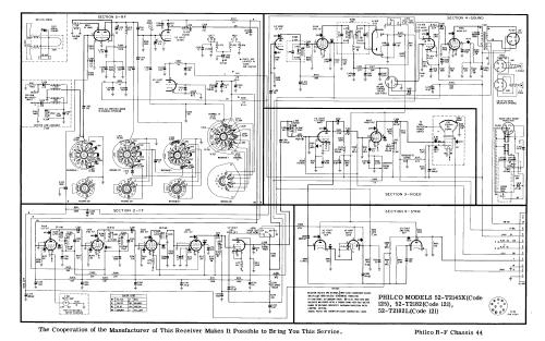 Chassis 52-T2145X ; Philco, Philadelphia (ID = 3017955) Television