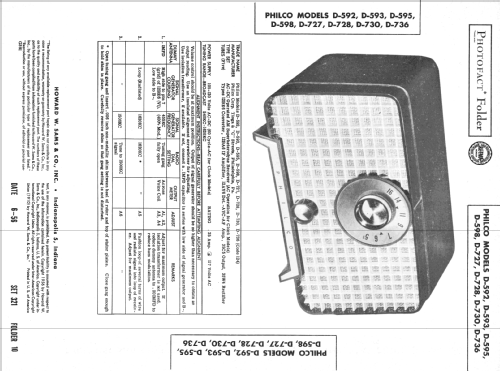 D-593 ; Philco, Philadelphia (ID = 2275709) Radio